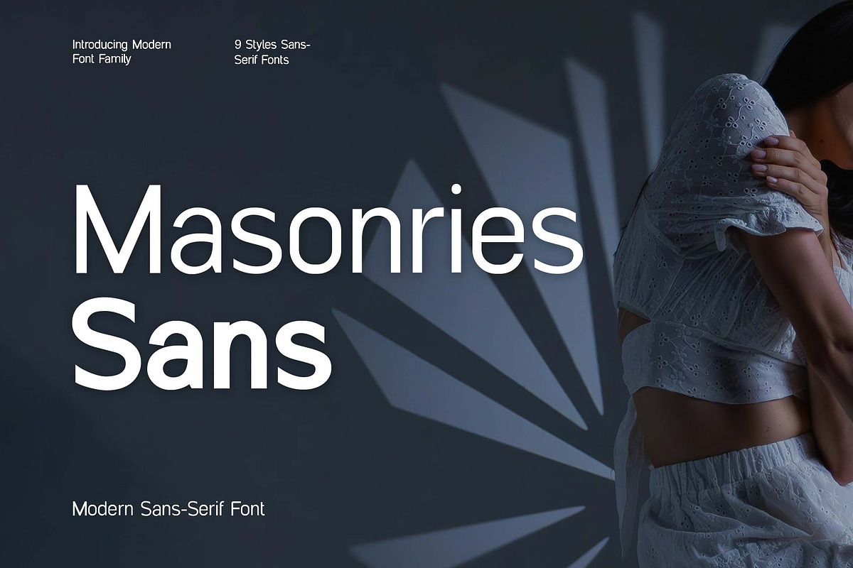 Masonries Sans Serif Family Font, a Sans Serif Font by UICreative (Photo 1 of 13)