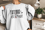 Tattoos Are Trashy PNG, funny png, an Illustration by SharpMarketplace (Thumbnail 9 of 9)