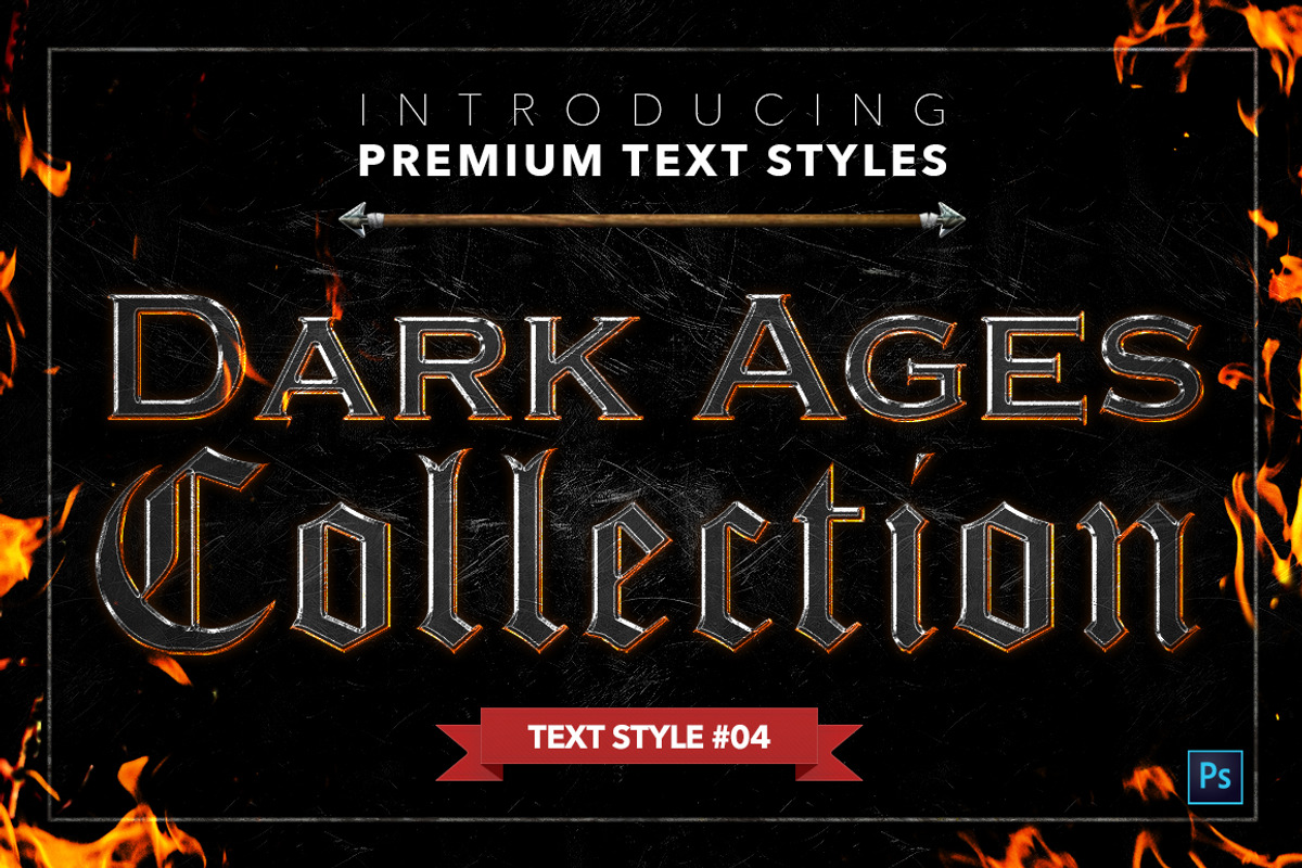 Dark Ages #2 - Text Styles, a Layer Style Add-On by Jonas Stensgaard (Photo 5 of 28)