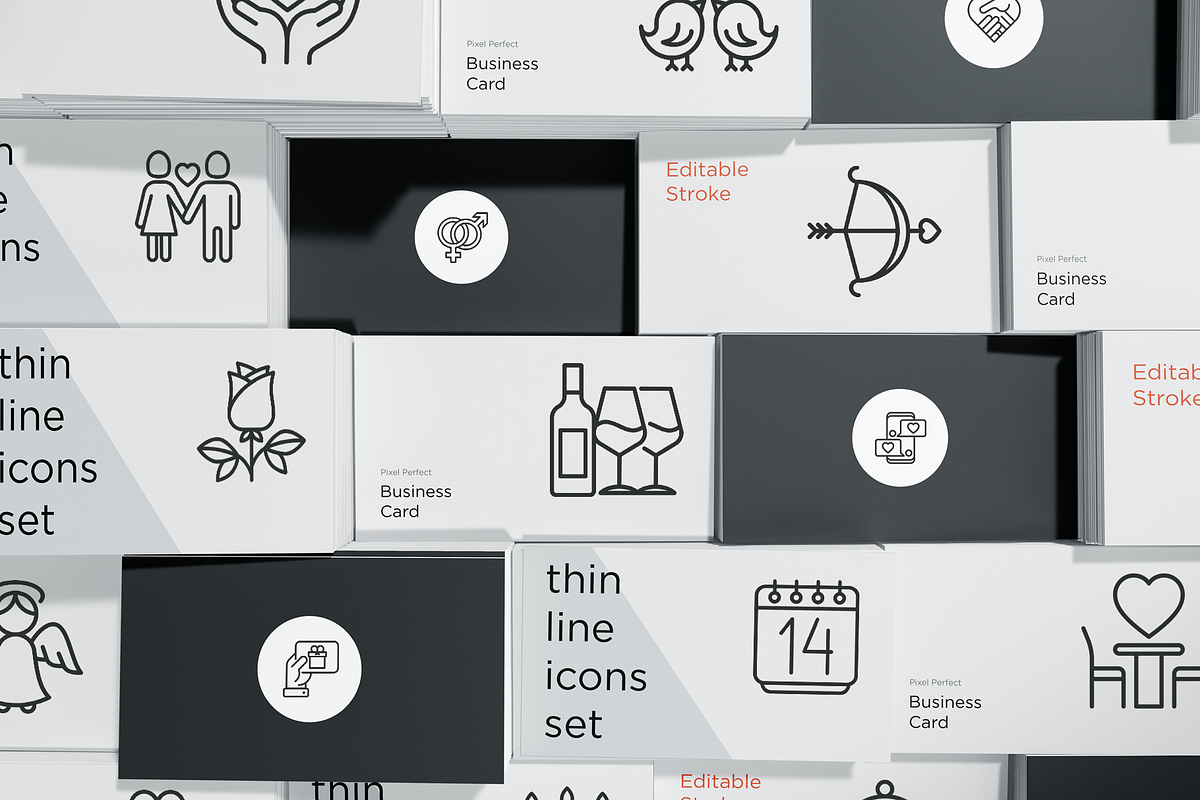 Valentine’s Day Pixel Perfect Icons, an Outline Icon by Alex Blogoodf (Photo 6 of 10)