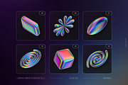 Iridescent Geometric 3D Shapes vol.2, an Object Graphic by Samolevsky (Thumbnail 13 of 23)