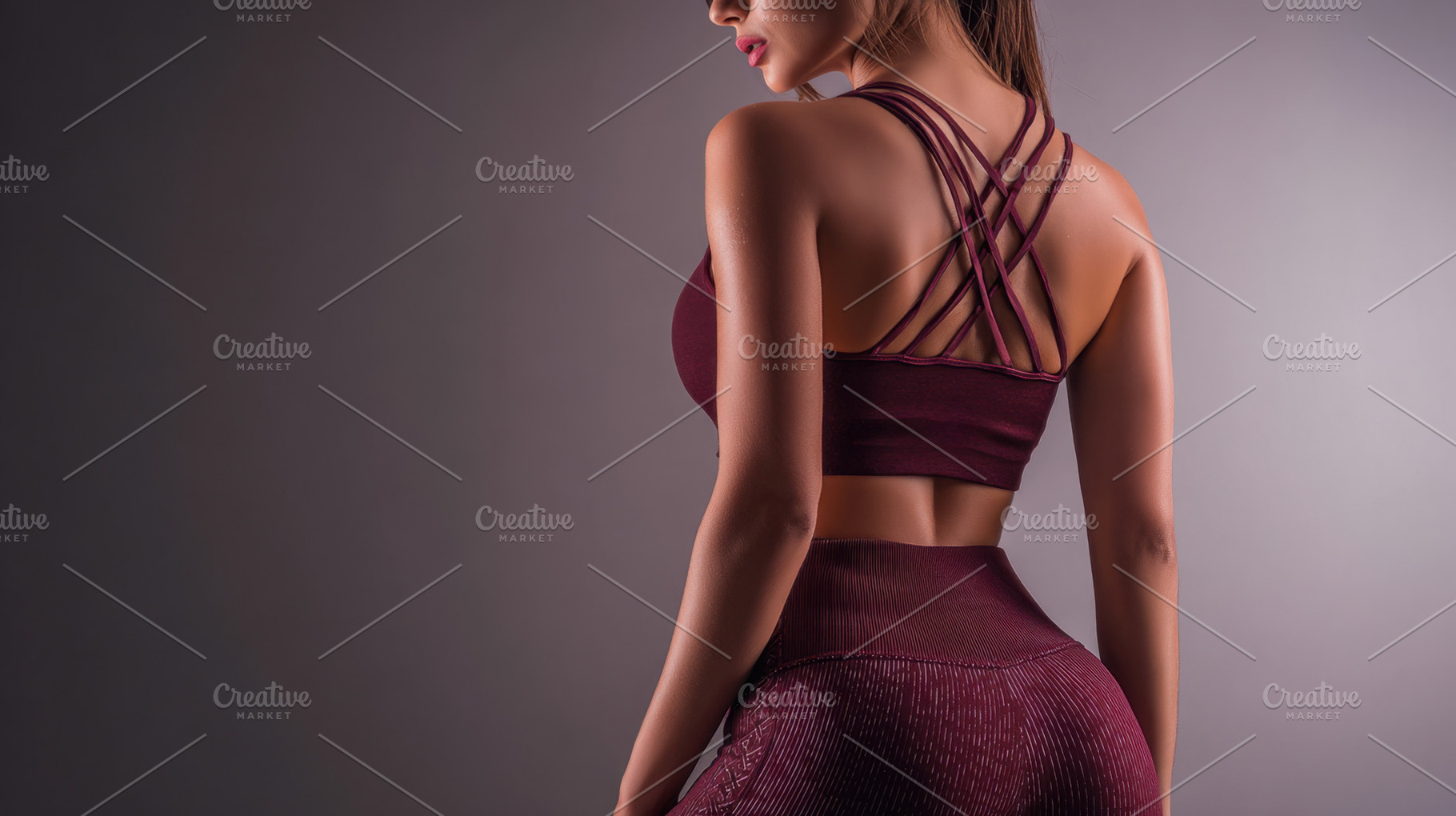 Woman exercising in workout outfit, a Photo by Beautiful things