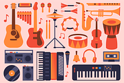 MUSICAL INSTRUMENTS ILLUSTRATIONS, an Illustration by Mark Skitsky (Thumbnail 2 of 7)