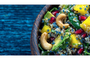 Avocado salad featuring quinoa, a Food & Drink Photo by ZinetroN