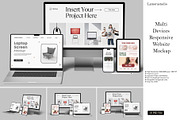 Multi Devices Responsive Mockup, a Device Mockup by lamorastudio (Thumbnail 1 of 11)