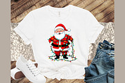 Christmas jolly Santa Claus lights P, an Illustration by Sublimation Artist (Thumbnail 9 of 9)