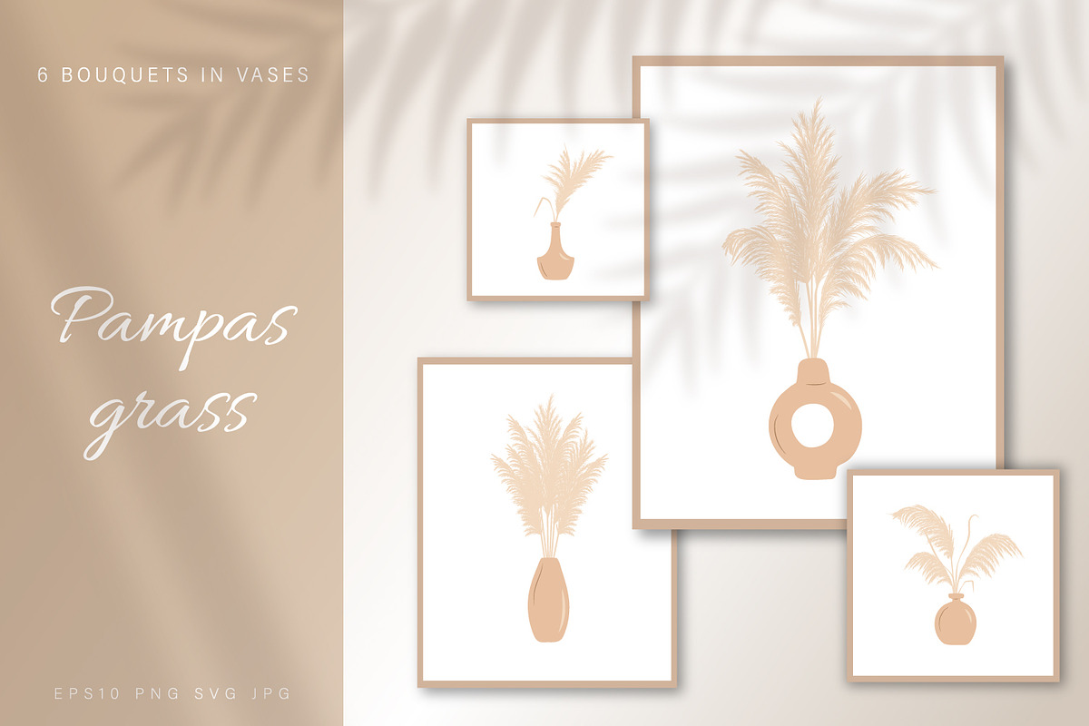 Pampas grass in Vases collection, an Illustration by KeronnArt (Photo 1 of 5)
