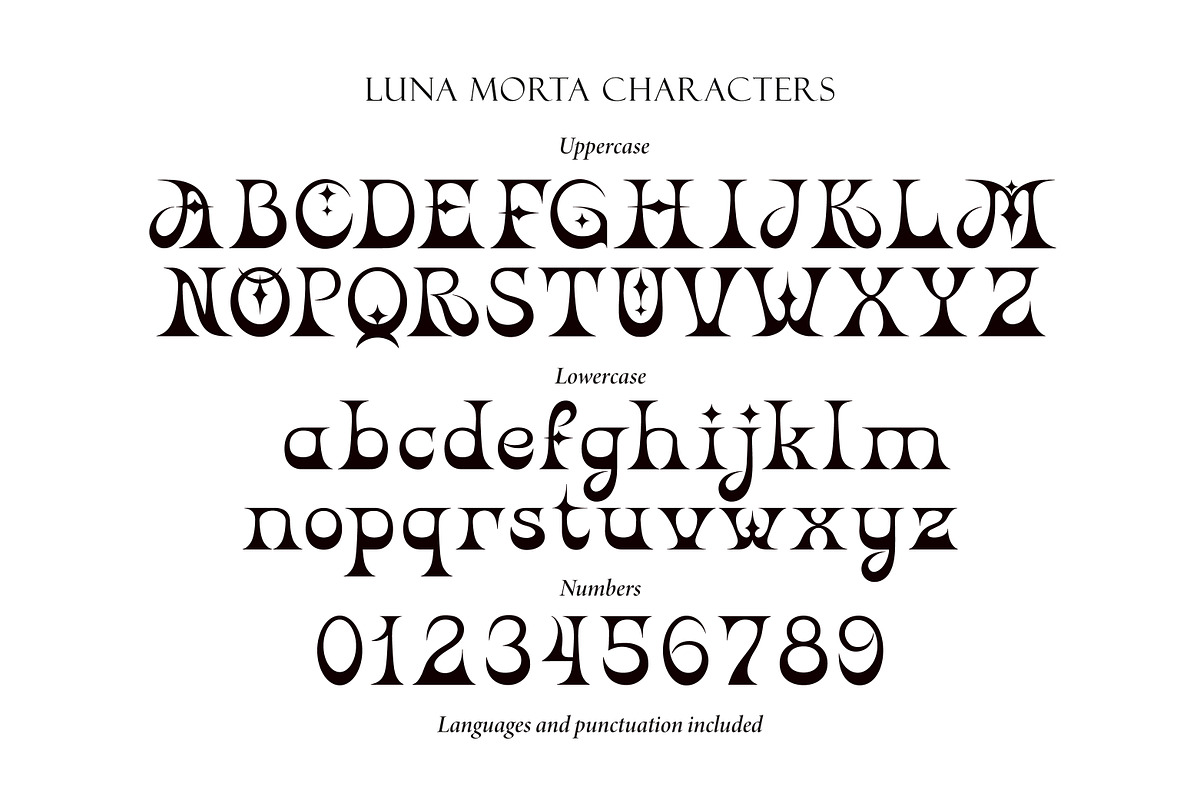 Luna Morta Mystical Luxury Serif, a Serif Font by Struvictory.art (Photo 5 of 9)