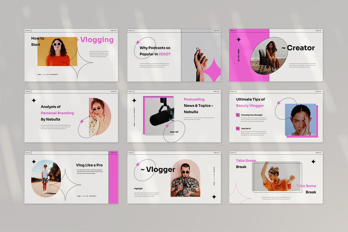 Nebulla InDesign, a Presentation Template by Visuel Colonie® (Photo 6 of 8)