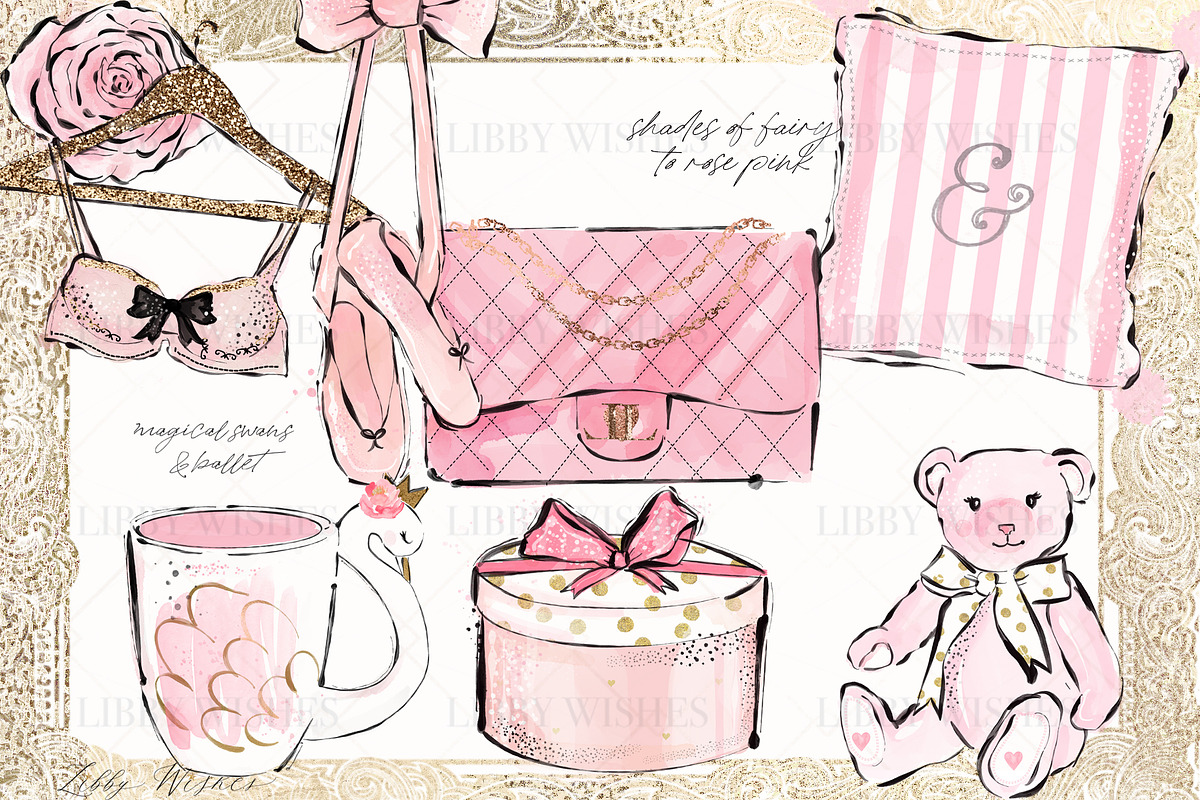Pink lover's Fashion, an Illustration by Libby Wishes (Photo 3 of 6)