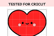 Baby Heart SVG | Cute Kawaii Heart, an Illustration by TheHitShop (Thumbnail 5 of 10)