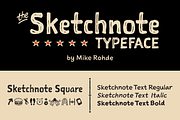 Sketchnote, a Handwritten Font by Delve Fonts (Thumbnail 1 of 7)