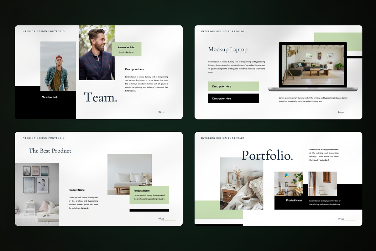 Interior Design Google Slide, a Presentation Template by SquidPixey (Photo 3 of 7)