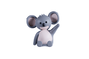 3D Pack Cute Animal Koala