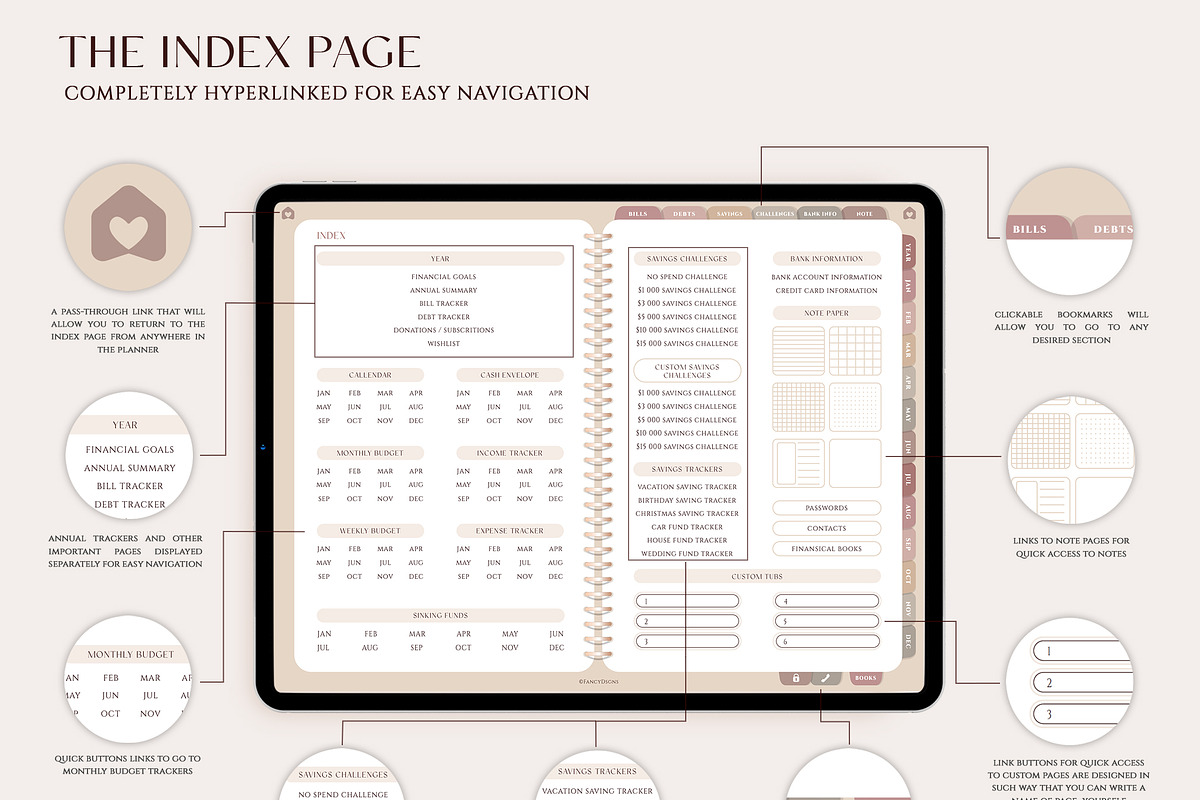 Digital Budget Planner, a Presentation Template by SofiaDesign16 (Photo 2 of 9)
