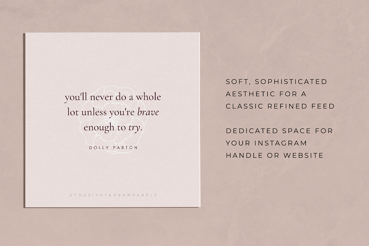 Joanna Social Media Quote Bundle, a Social Media Template by Atlas & Anchor Designs (Photo 3 of 8)