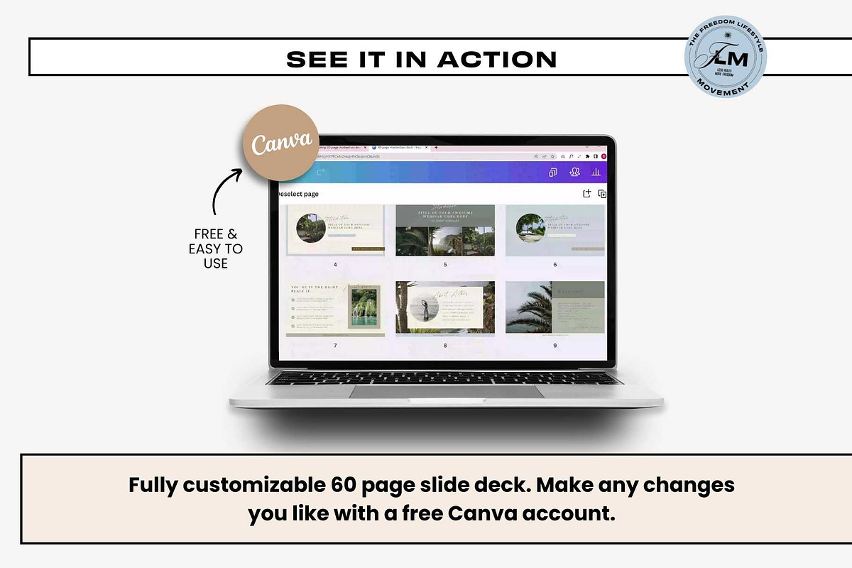 Masterclass Deck - Tropical Boho, a Presentation Template by Freedom Business Shop (Photo 2 of 11)