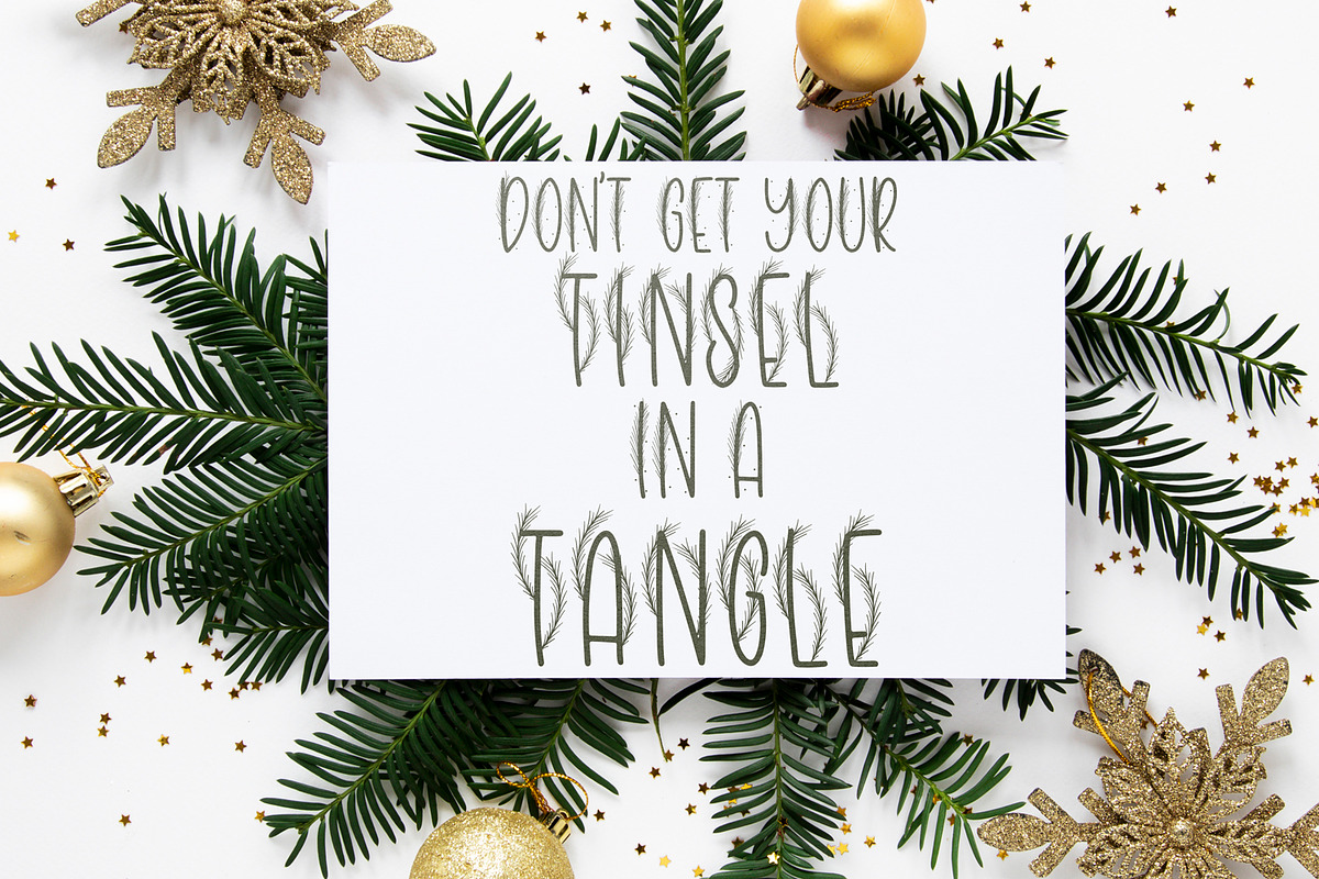 Christmas Tinsel, a Handwritten Font by Freeling Design House (Photo 4 of 6)