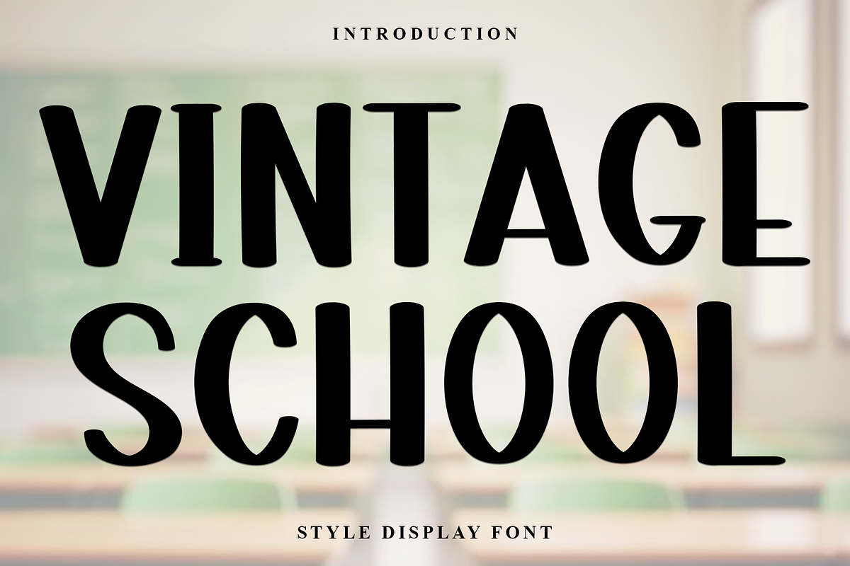 Vintage School, a Script Font by FreshTypeINK (Photo 1 of 7)
