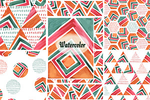 Watercolor Vector Set