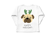 Christmas woof. Cute dogs collection, an Animal Illustration by cutelevindesign (Thumbnail 10 of 16)