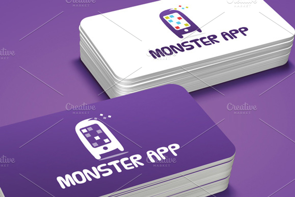 Monster App Logo, a Branding & Logo Template by MJL Creatives (Photo 3 of 3)