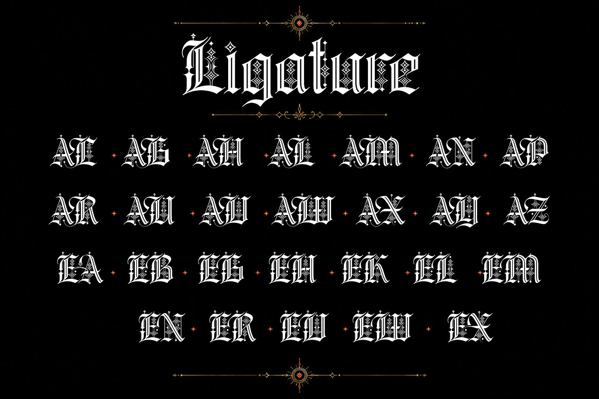 Magic Round Typeface, a Blackletter Font by alit design (Photo 17 of 18)