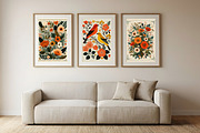Folk Art Botanical Floral Wall Art, a Poster Template by Pixeness Studio (Thumbnail 1 of 2)