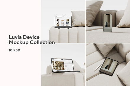 Luvia Device Mockup Collection, a Mac Mockup by Mockup Line