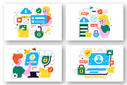 12 Data Privacy Illustration, a Technology Illustration by denayunebgt (Thumbnail 3 of 4)