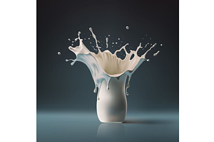 Vector illustration of fresh milk