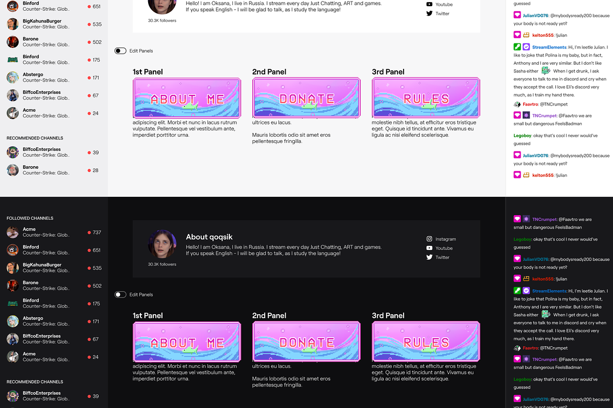 74x Ocean Pixel Panels for Twitch, an Illustration by Custom Fonts & Patterns (Photo 2 of 7)
