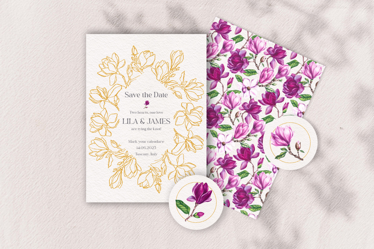 Magnolia PNG Watercolor Flowers, a Decorative Illustration by SashaKondr (Photo 6 of 13)