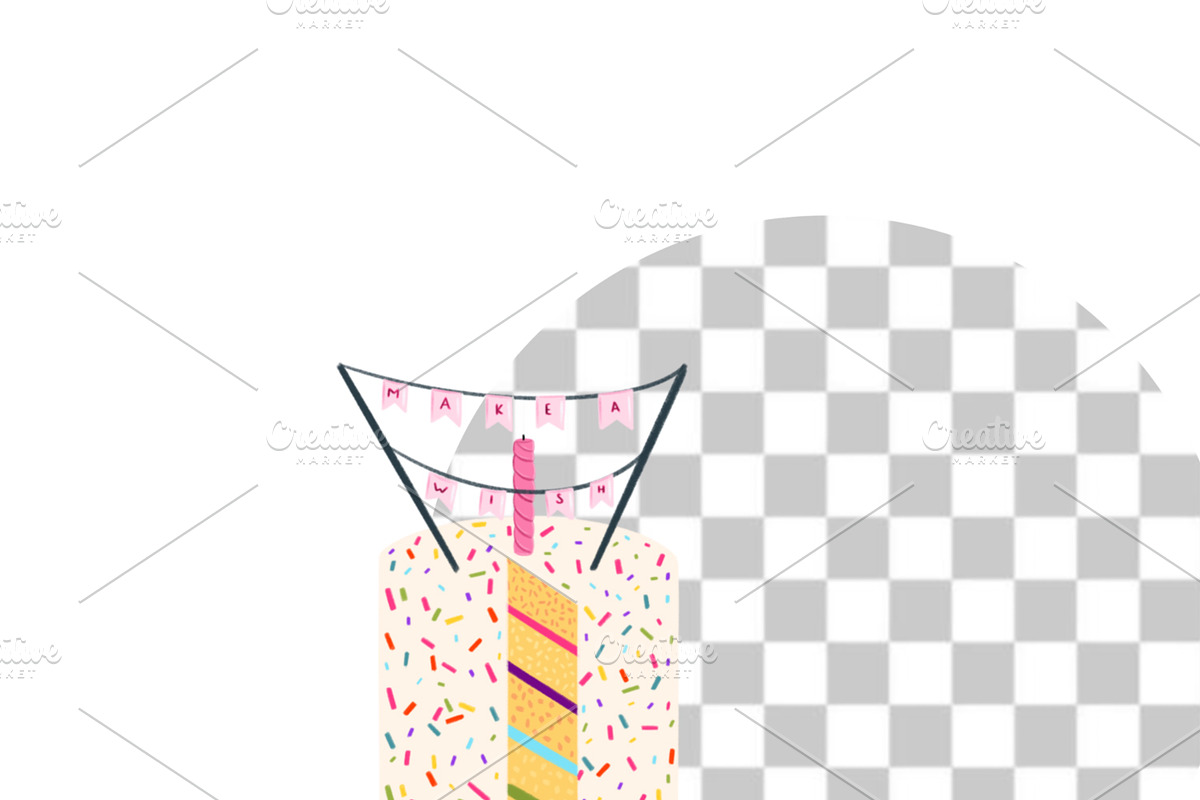 Dopamine Birthday Cakes 37 PNG, a Food Illustration by Oleksandra Illustrates (Photo 8 of 19)