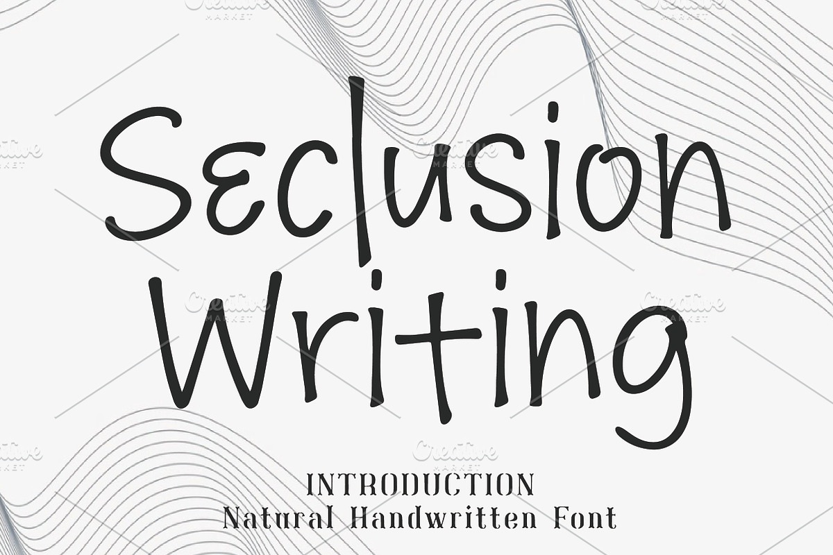 Seclusion Writing, a Handwritten Font by Wow Magic (Photo 1 of 3)