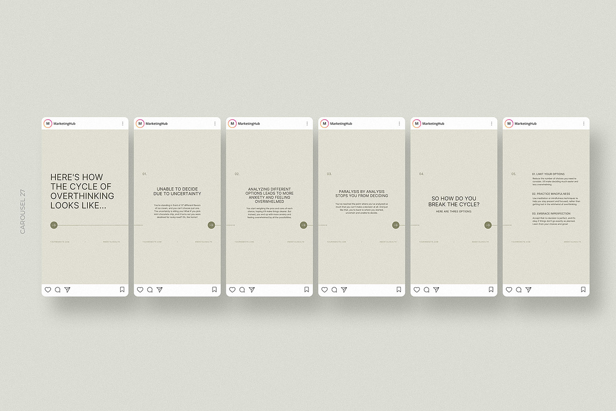 Mental Health Insta Carousels, a Social Media Template by AndrewPixel (Photo 14 of 15)