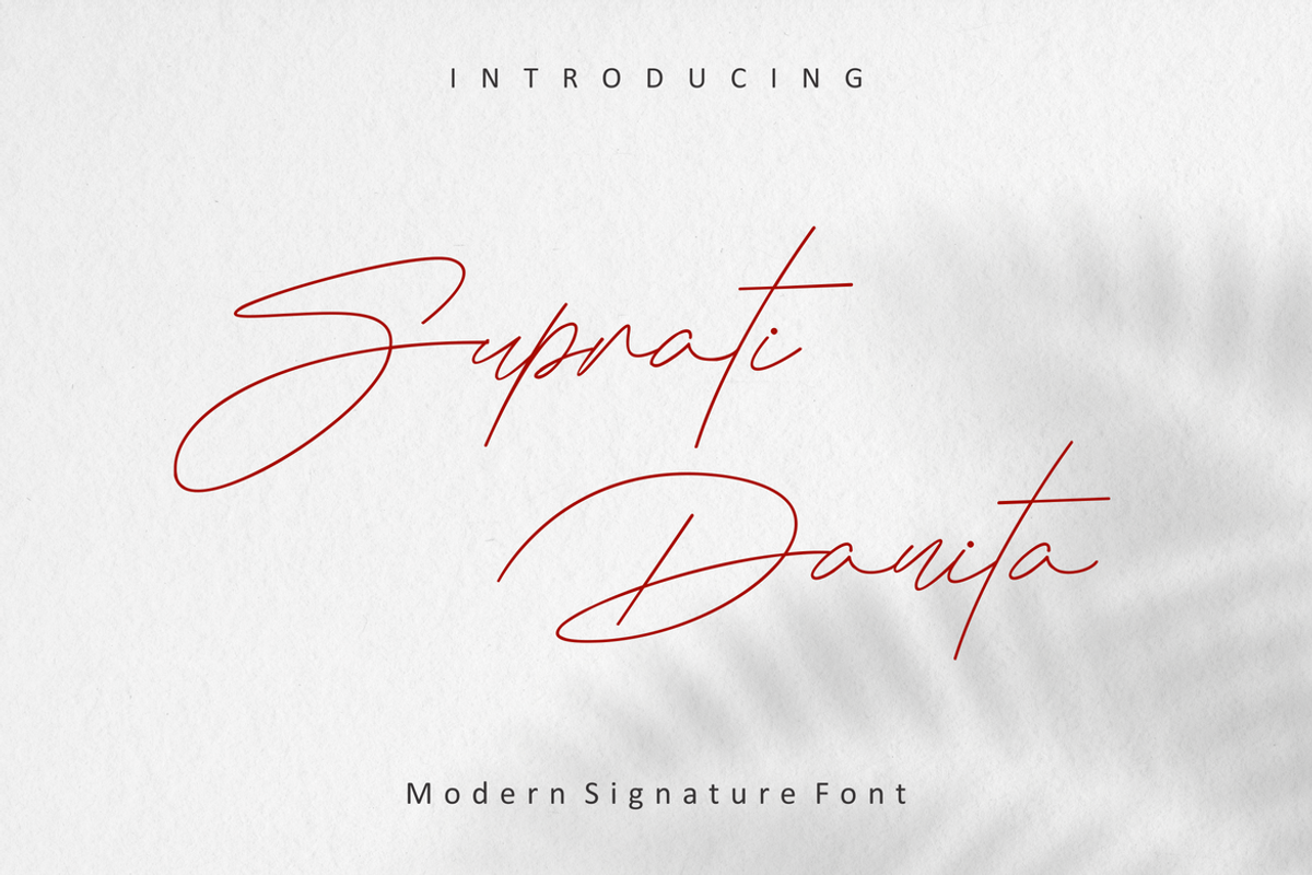 Suprati Danita, a Handwritten Font by albert_kalingga (Photo 1 of 3)