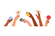 Hands with heart, star, emoji symbol, a Person Illustration by Good Studio (Thumbnail 20 of 25)