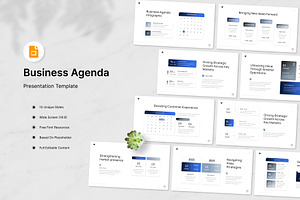 Business Agenda Google Slides, a Presentation Template by Antstheme