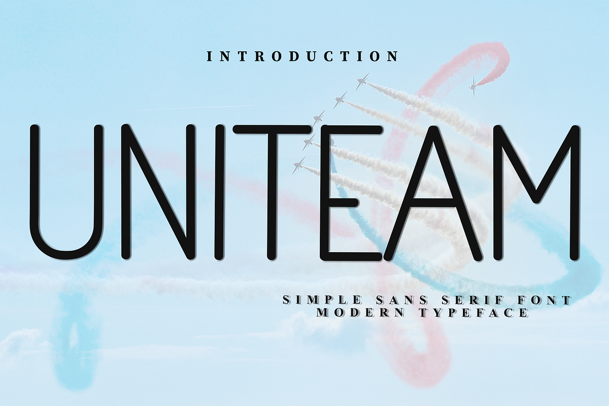 Uniteam, a Sans Serif Font by InermediaSTUDIO (Photo 1 of 8)