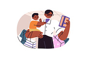 People shopping in store set, a Person Illustration by PaperTrident (Thumbnail 7 of 15)