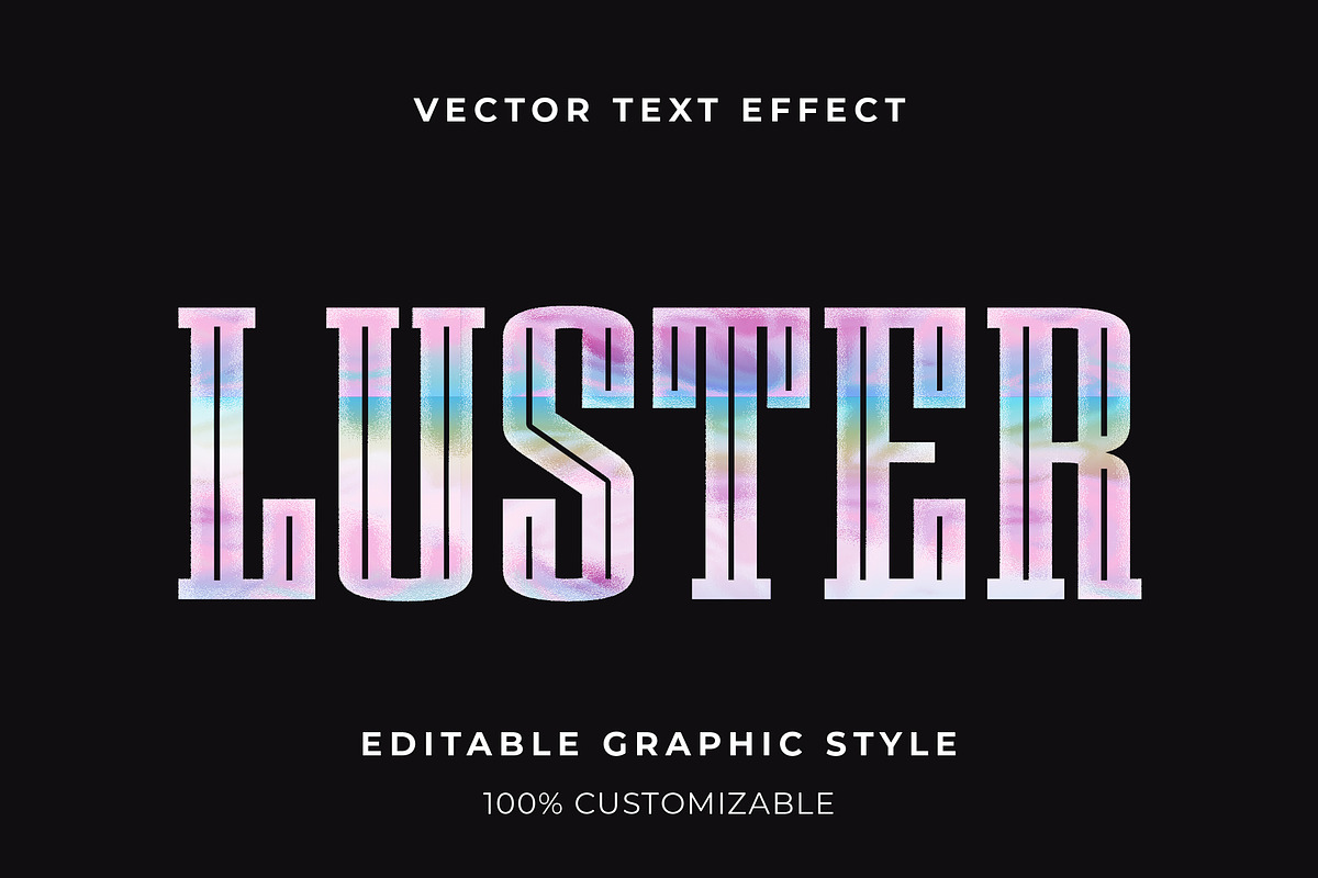 Grainy Holographic Text Effect