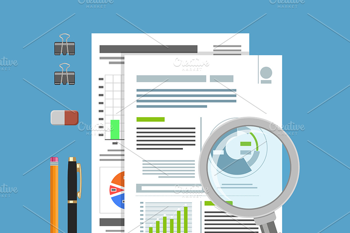 Tax, Auditing and Test Themes, a Finance Illustration by TAlex (Photo 5 of 7)