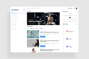 Workout Dashboard UI Kit