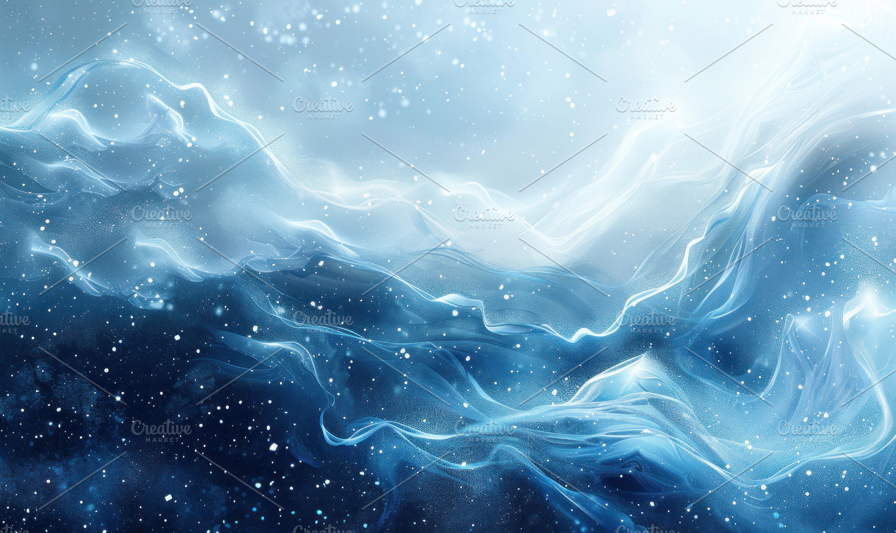An abstract, icy swirl composition, a Photo by LOGOCREATIVE