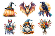 Boho Halloween Clipart Bundle, an Illustration by Daily.Designs (Thumbnail 3 of 5)