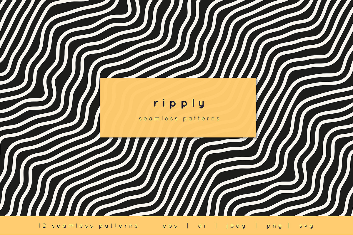 Ripply Seamless Pattern Set, a Pattern Graphic by Curly_Pat (Photo 1 of 8)