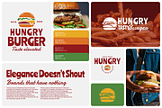 Hungry Burger Restaurant Logo, a Branding & Logo Template by Headfonts (Thumbnail 2 of 3)