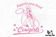 Vintage Western CowGirl SVG Bundle, an Object Illustration by Ya_ Design Store (Thumbnail 2 of 11)
