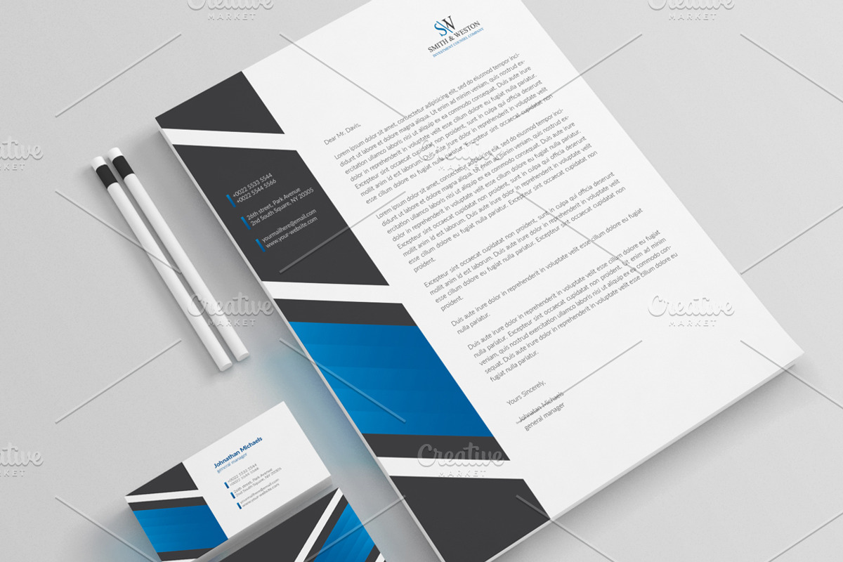 Corporate Stationery Pack, a Stationery Template by BettyDesign (Photo 6 of 10)
